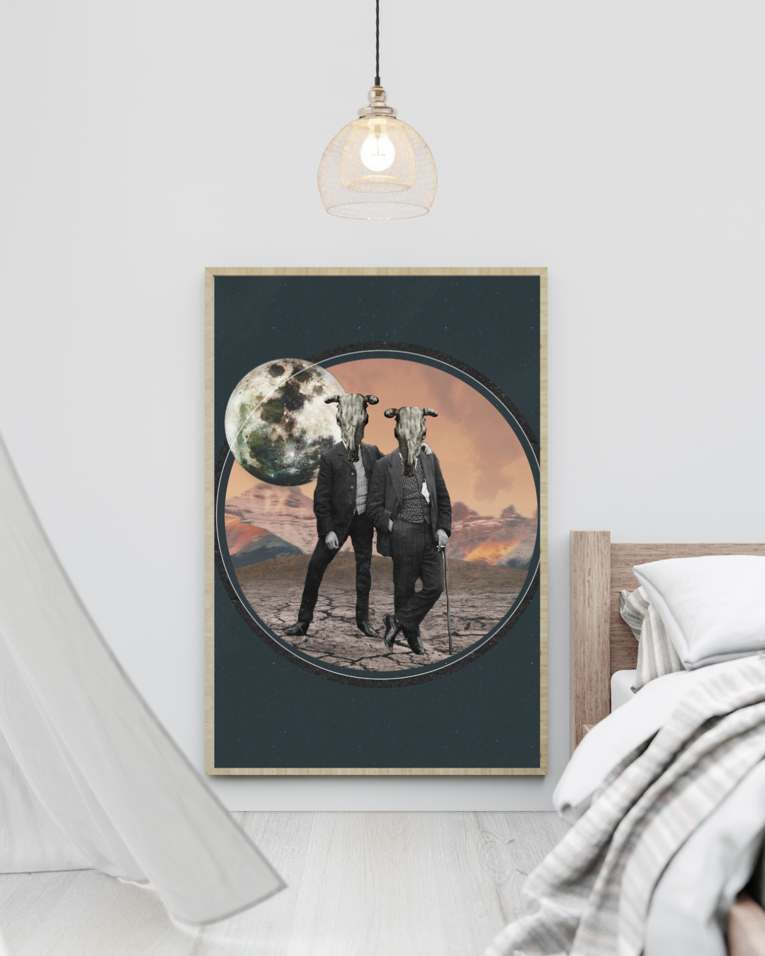 Wild is the wind | Surreal Collage Art Print