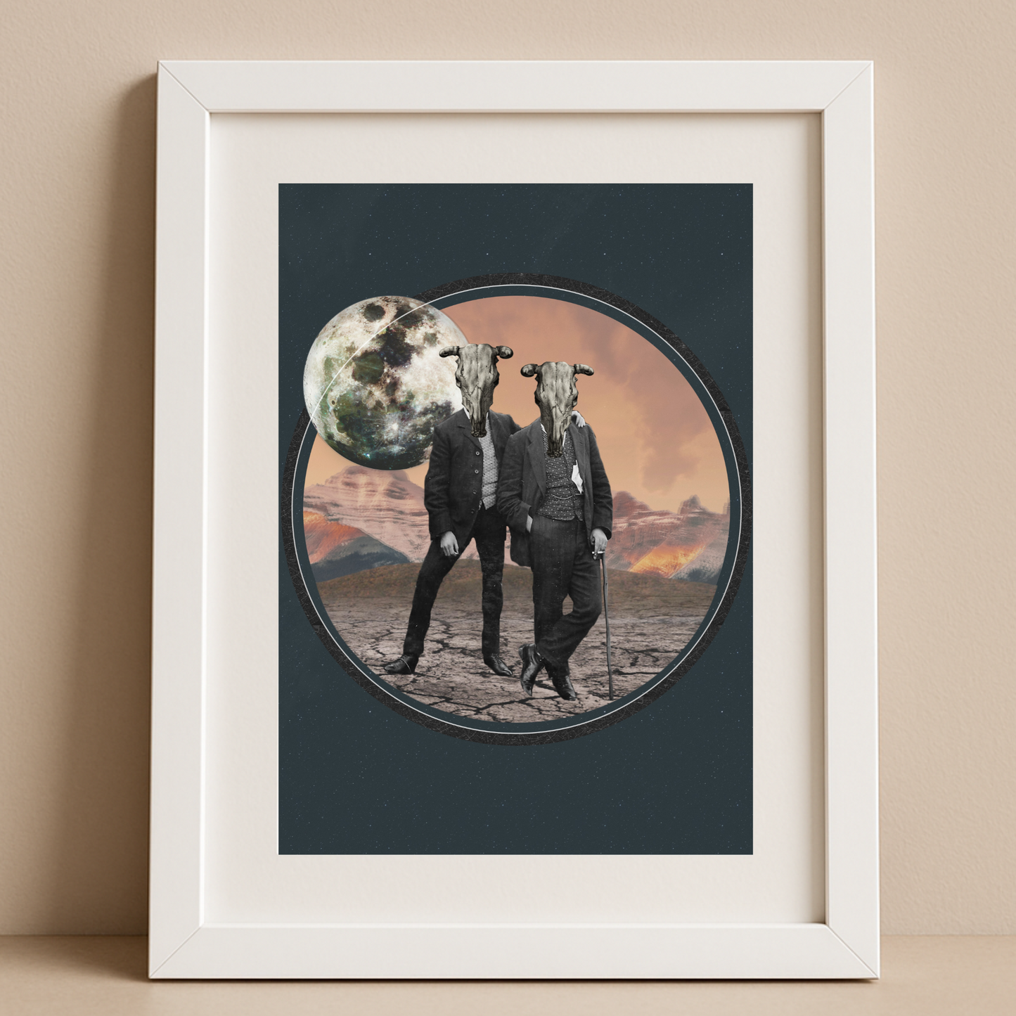 Wild is the wind | Surreal Collage Art Print